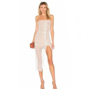 REVOLVE MAJORELLE White Polka Dot Dress🤍